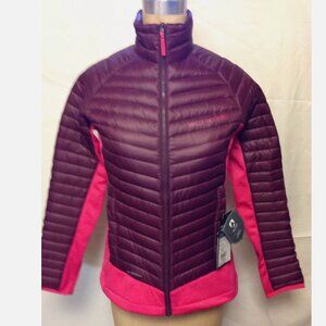 Helly Hansen Womens Verglas Hybrid Insulated Jacket M Bordeau/Pink NWT